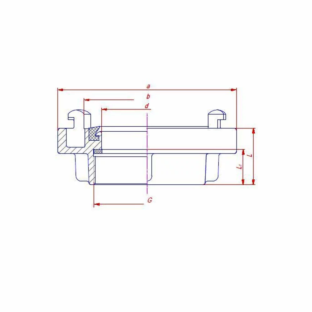 Stabilna spojnica fi 75 mm "B", unutrašnji navoj 2,5" - Image 3